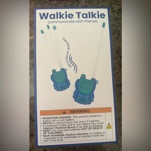 Blue Walkie Talkies with Flexible Antennas